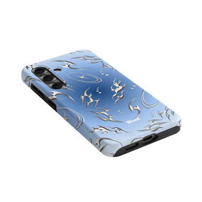 Blue Cyber Samsung Case