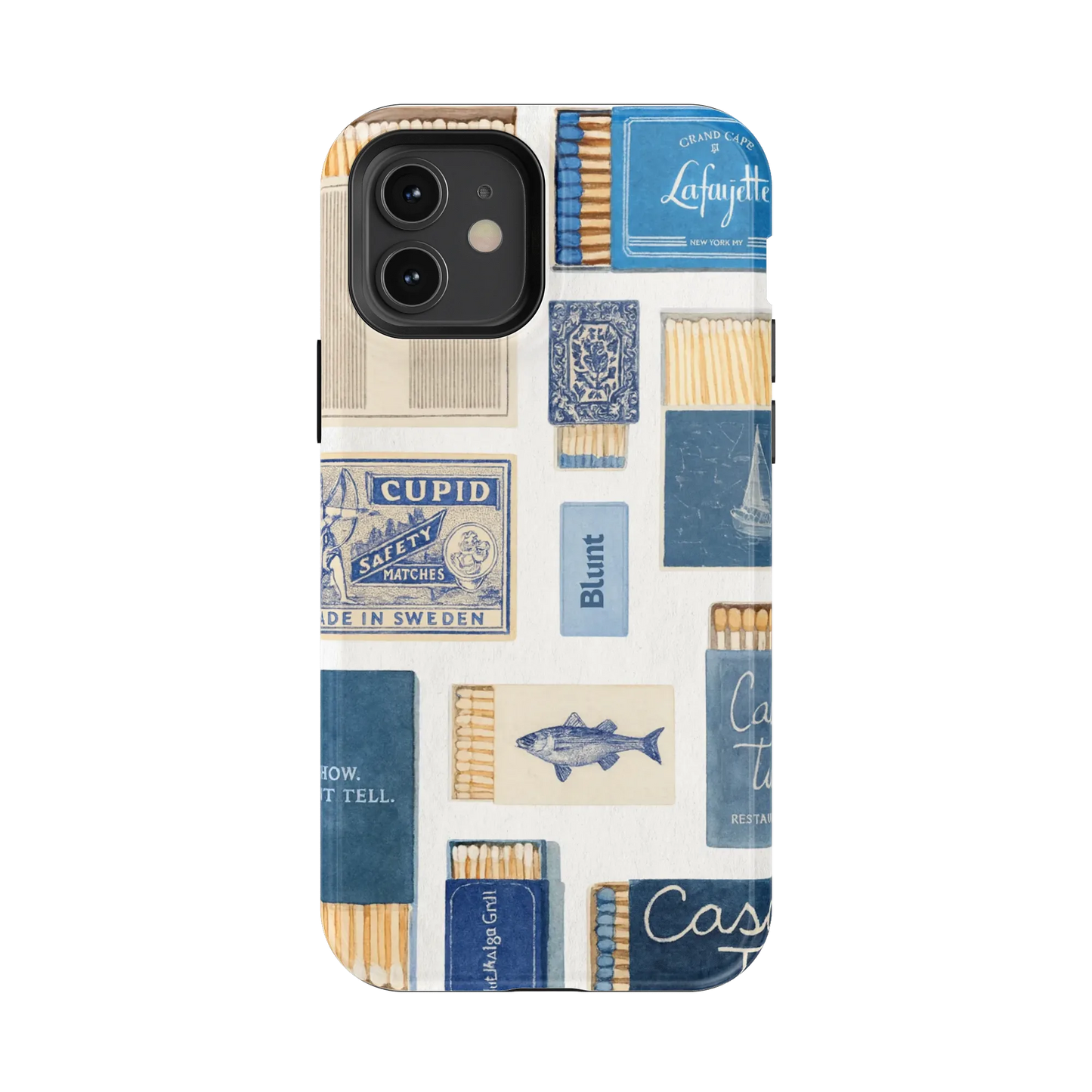 Teal flame iPhone Case