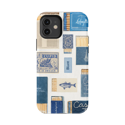 Teal flame iPhone Case