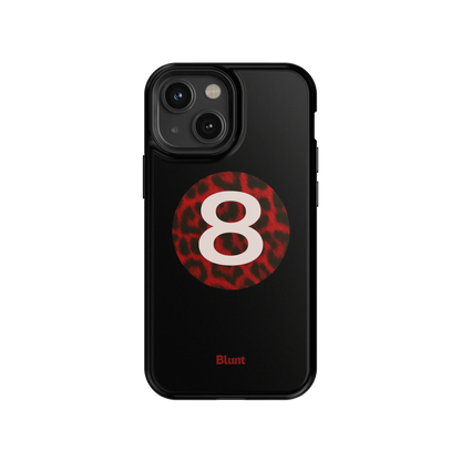 Red Cheetah Magic 8 iPhone Case