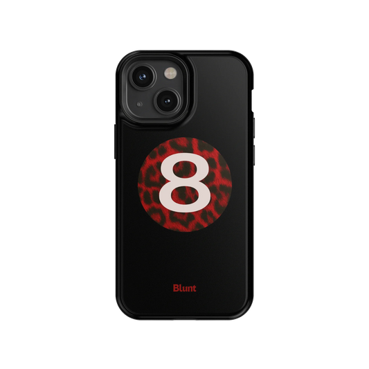 Red Cheetah Magic 8 iPhone Case