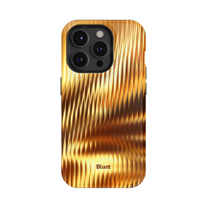 Golden Ripple iPhone Case