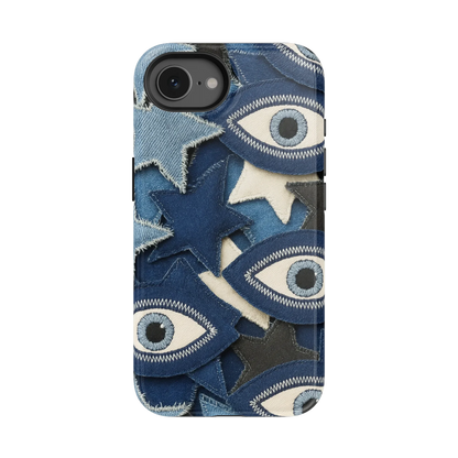 Evil Eye Denim iPhone Case