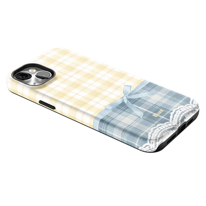 Blue-Lemonplaid-iphone-case-iPhone 14 Plus-2
