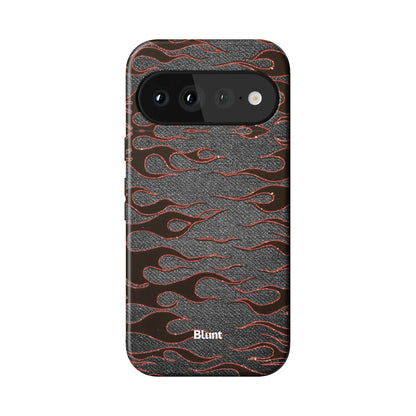 Steel Flame Pixel Case - Blunt Cases