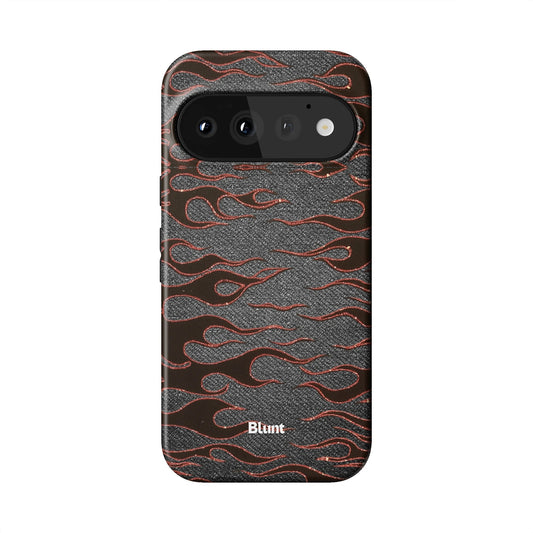 Steel Flame Pixel Case - Blunt Cases