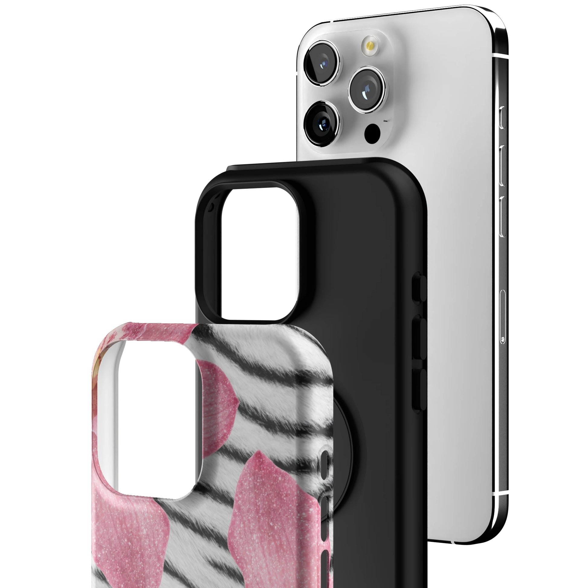 Striped Blossom iPhone Case gallery - Iphone_16_Pro_Max_3