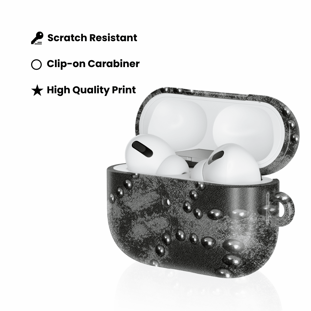 Studded Noir AirPod Case - Blunt Cases