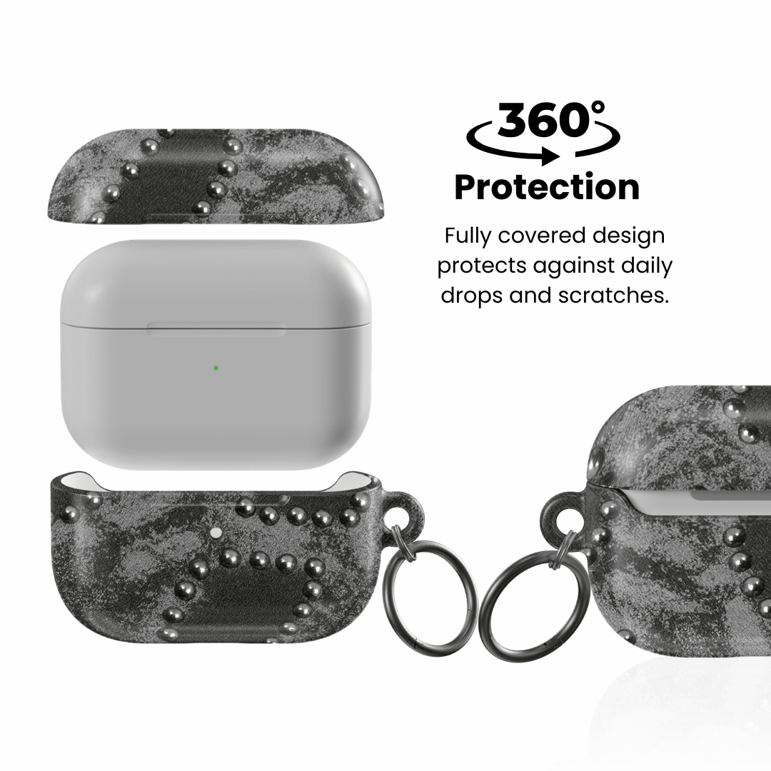 Studded Noir AirPod Case - Blunt Cases