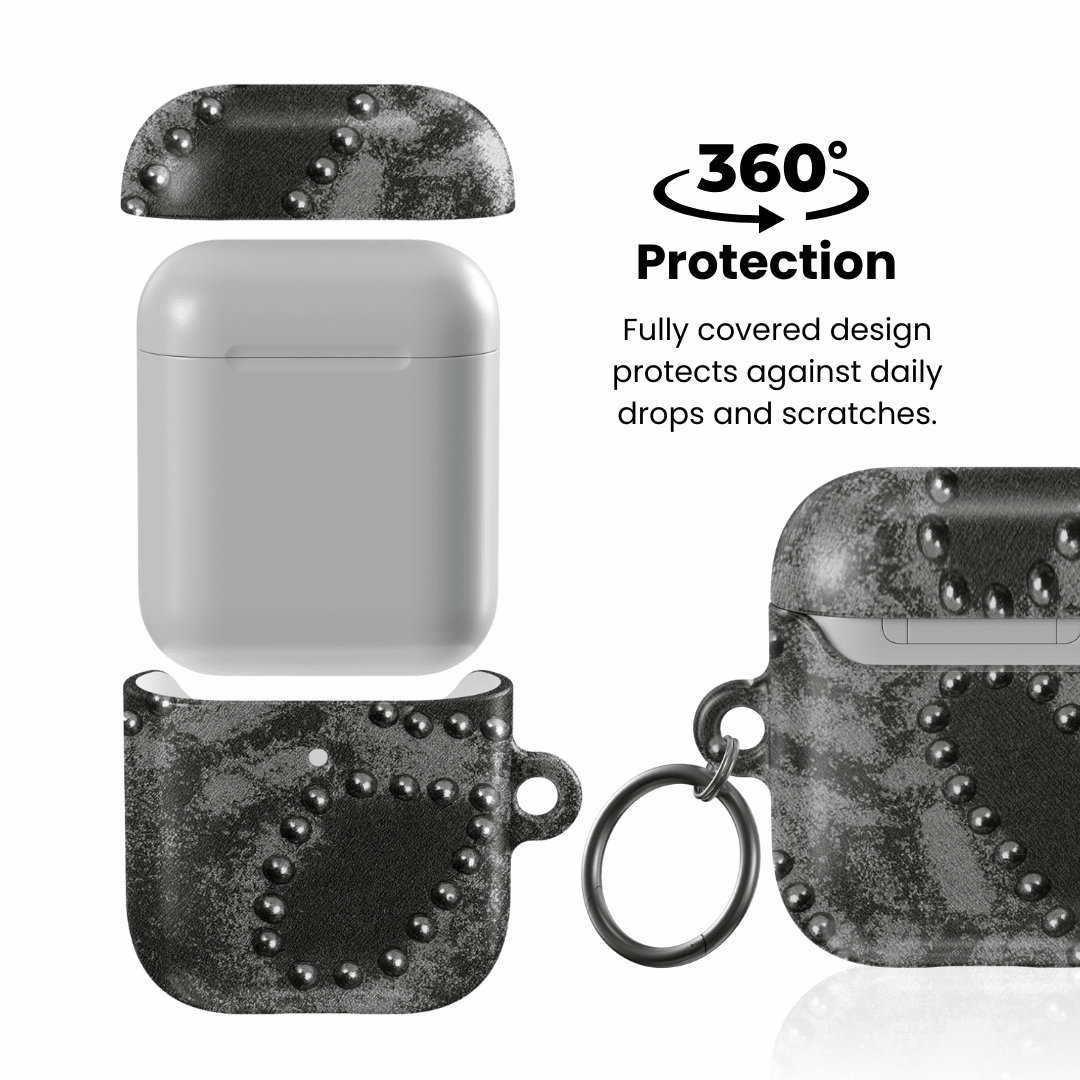 Studded Noir AirPod Case - Blunt Cases