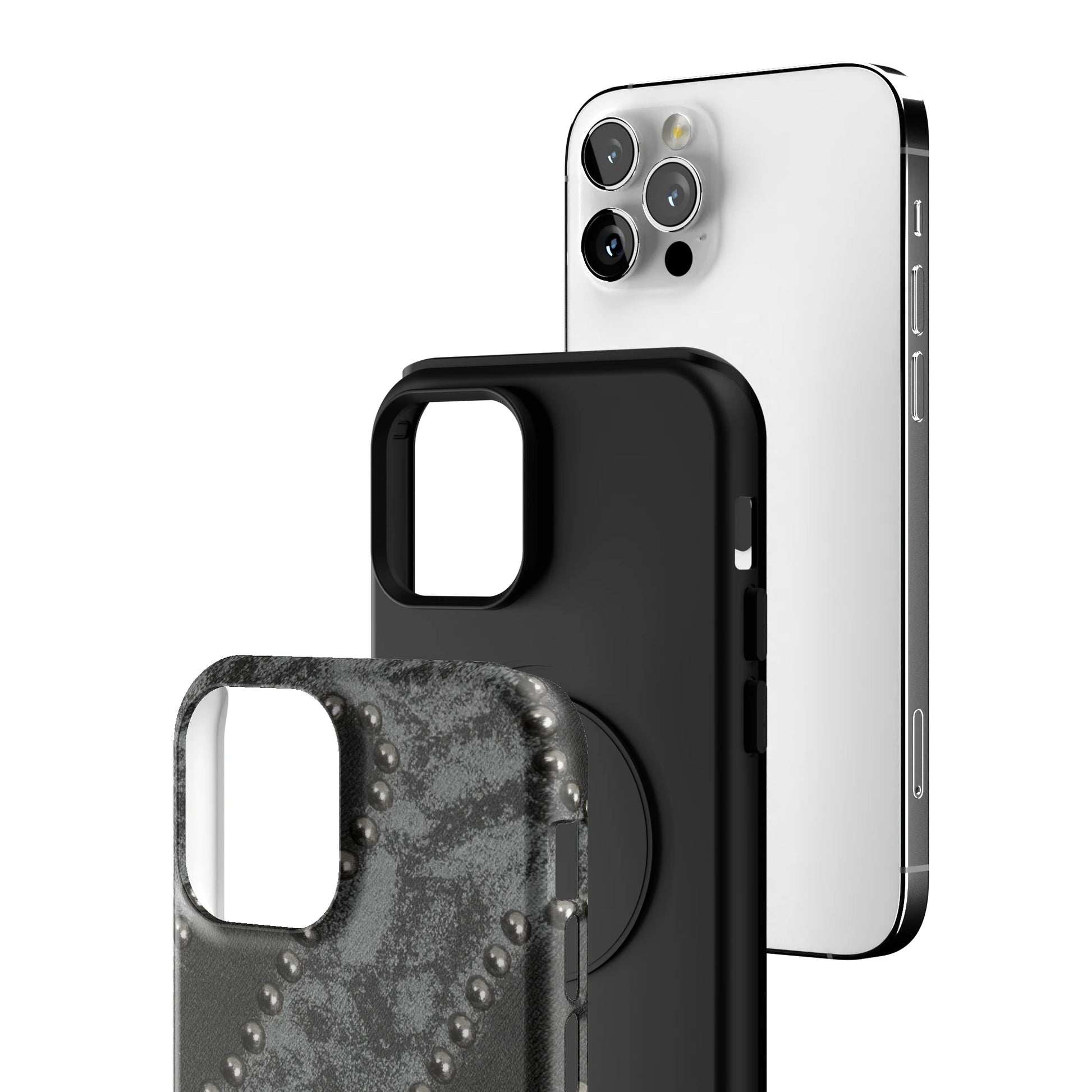 Studded Noir iPhone Case gallery - Iphone_12_Pro_3