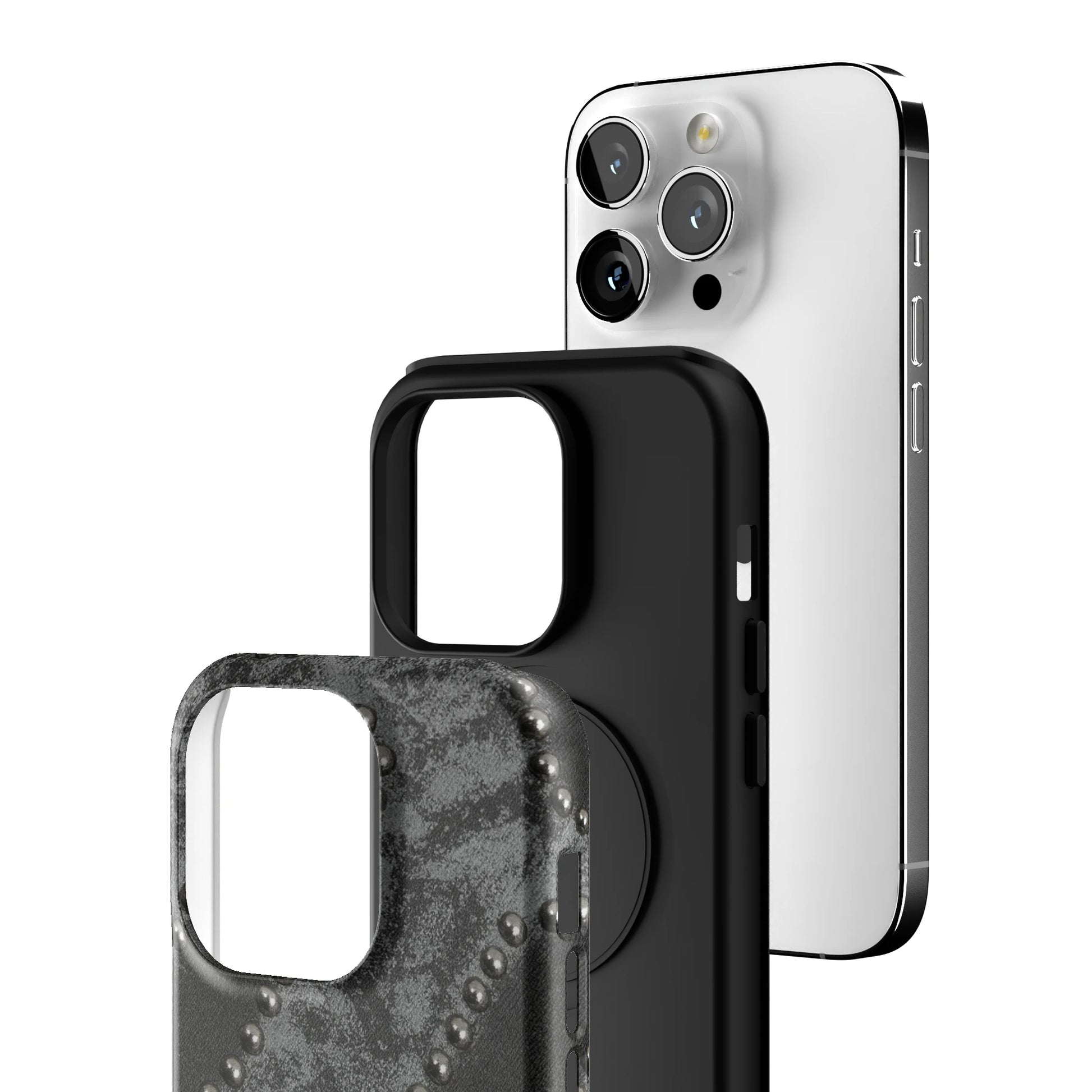 Studded Noir iPhone Case gallery - Iphone_14_Pro_3