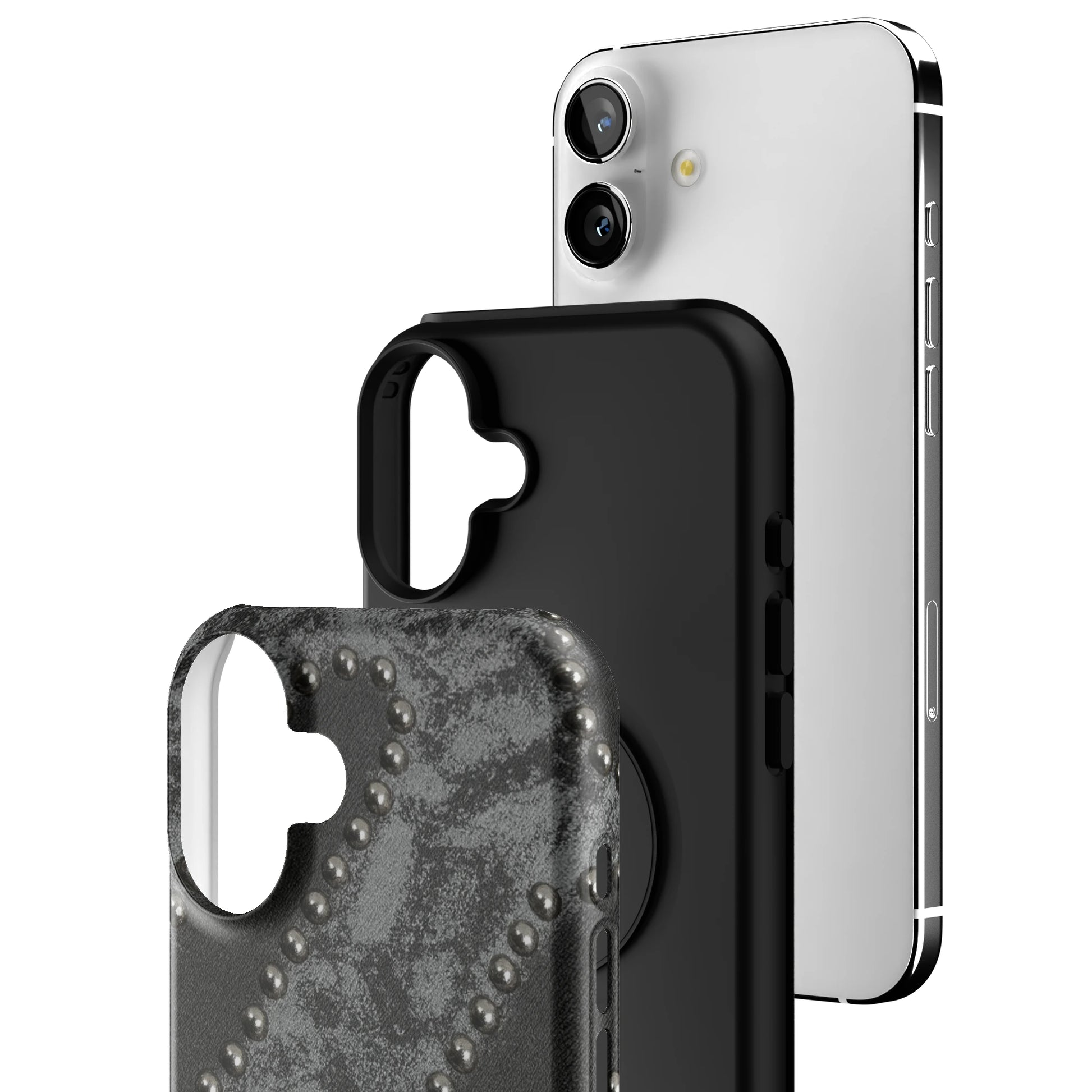 Studded Noir iPhone Case gallery - Iphone_16_Mini_Air_Plus_3