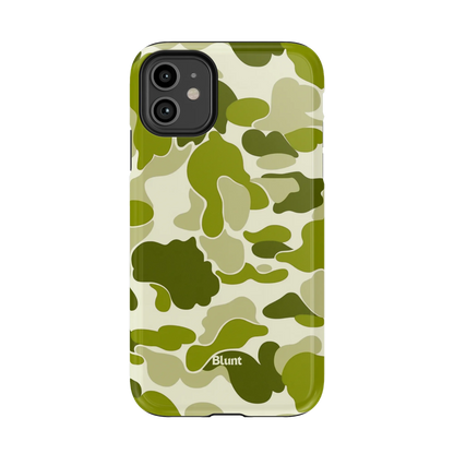 Lime Camo iPhone Case