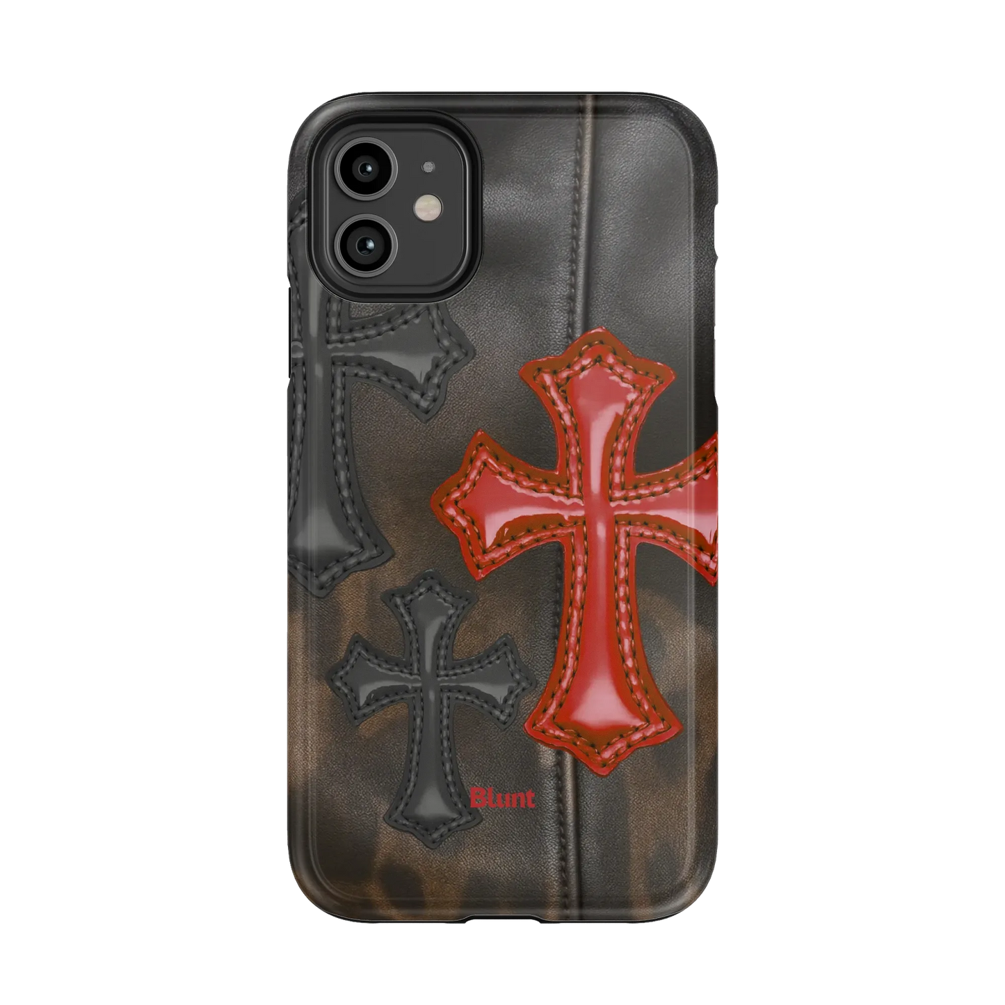 Leather Crosses iPhone Case