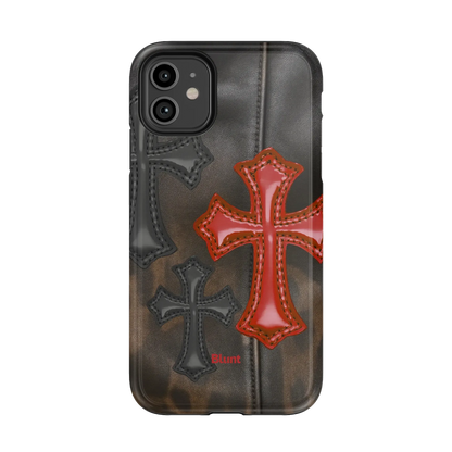Leather Crosses iPhone Case
