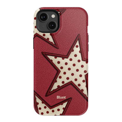 Cherry Polka Star iPhone Case