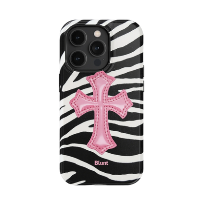 Zebra Halo iPhone Case
