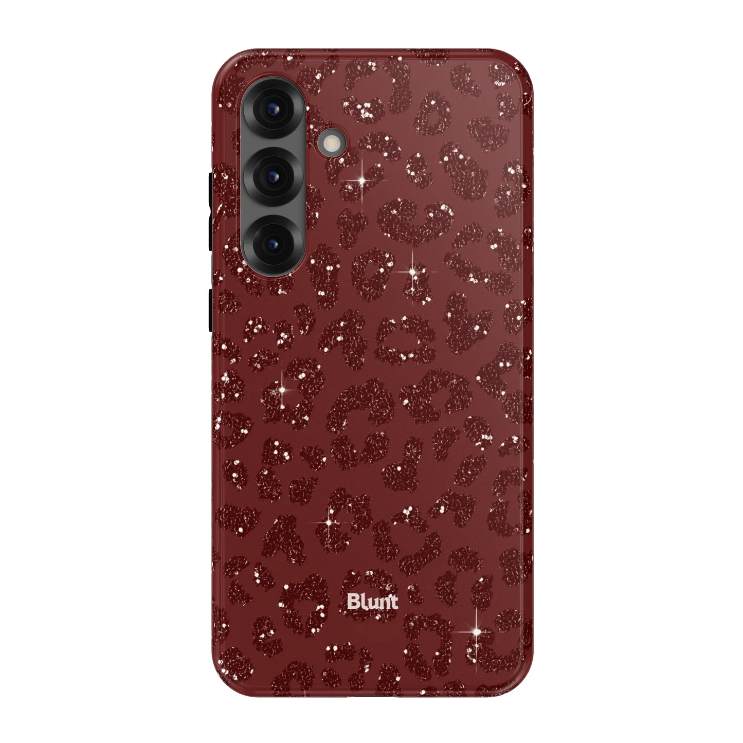 Burgundy Cheetah Print Samsung Case