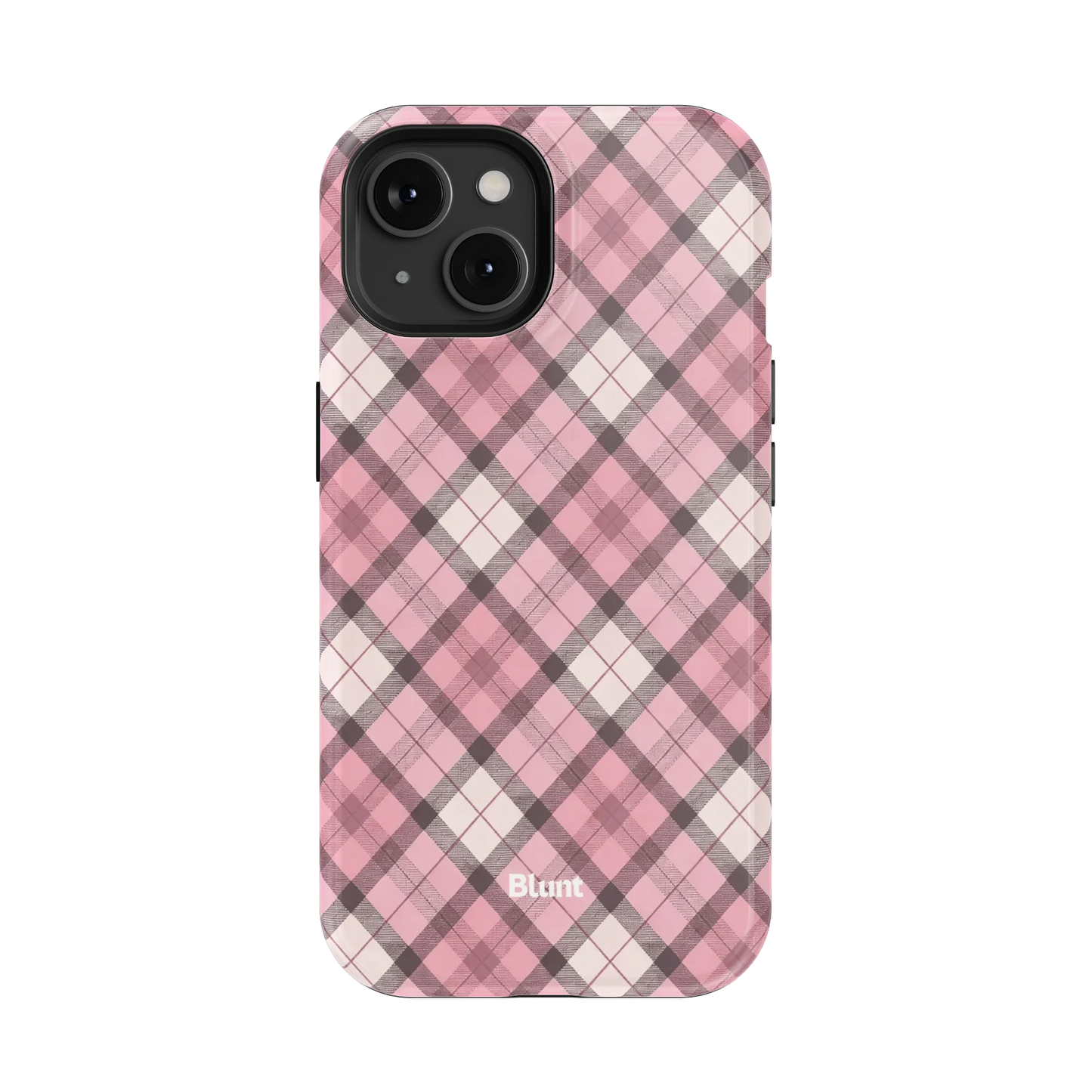 Pink Plaid iPhone Case