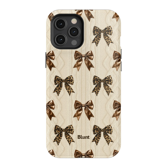 Cheetah Knit iPhone Case