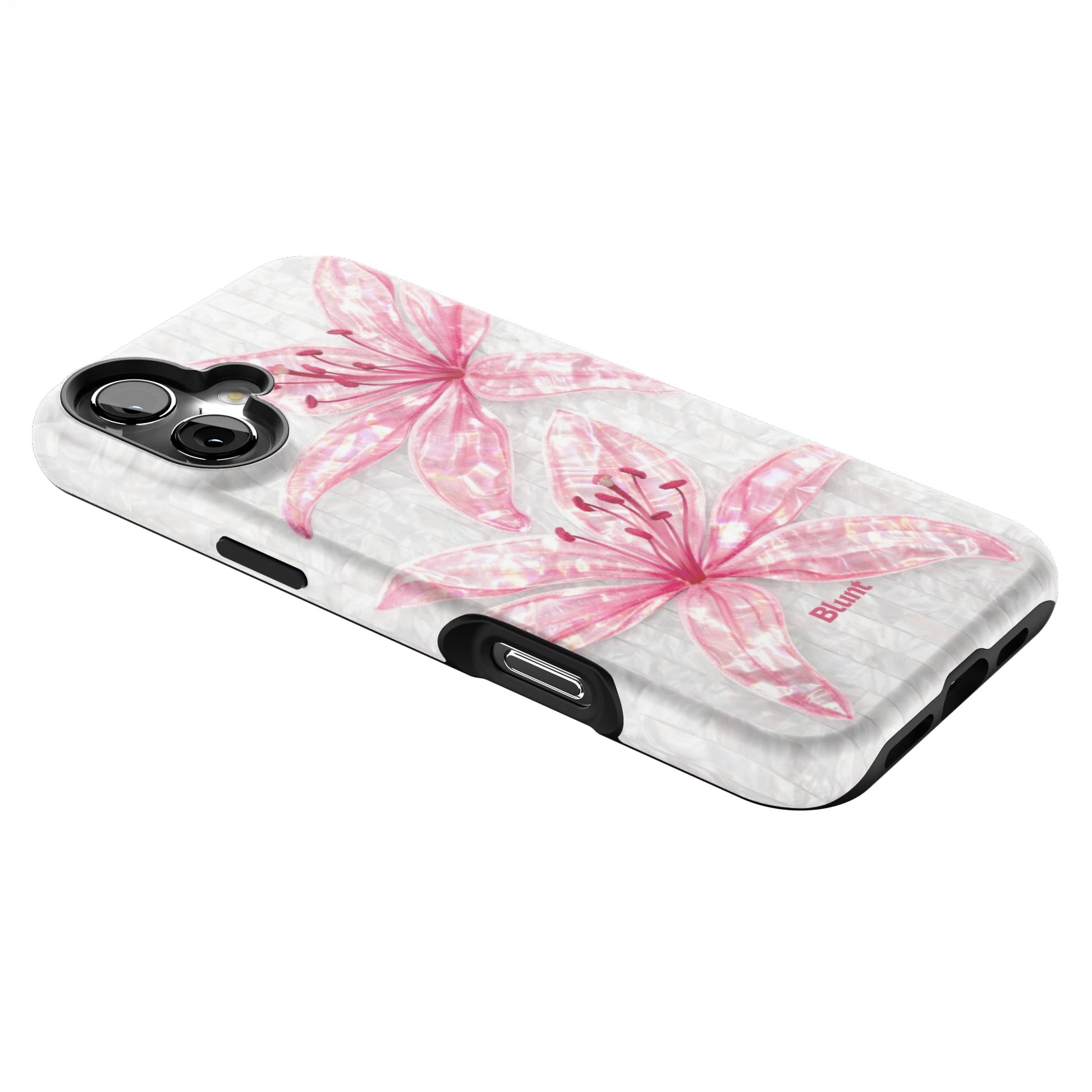 Pink-Floral-Luster-iphone-case-iPhone 16 Plus-2