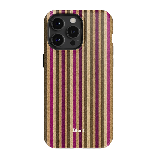 Pecan Stripe iPhone Case