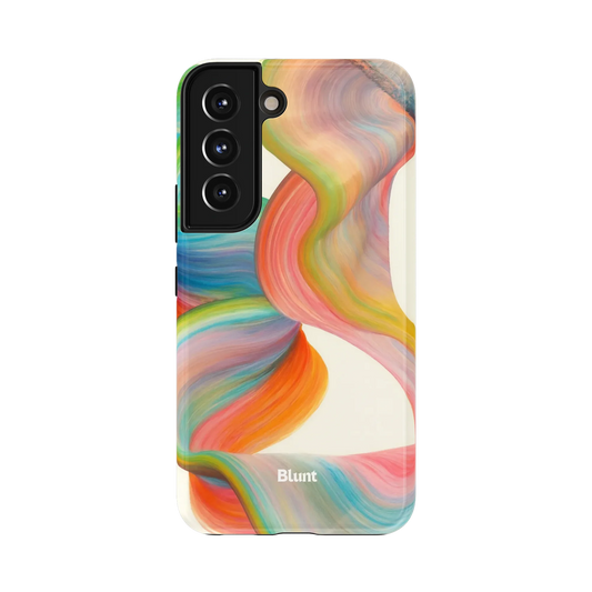 Margo Samsung Case: a flowing auradrip of colorful abstract waves