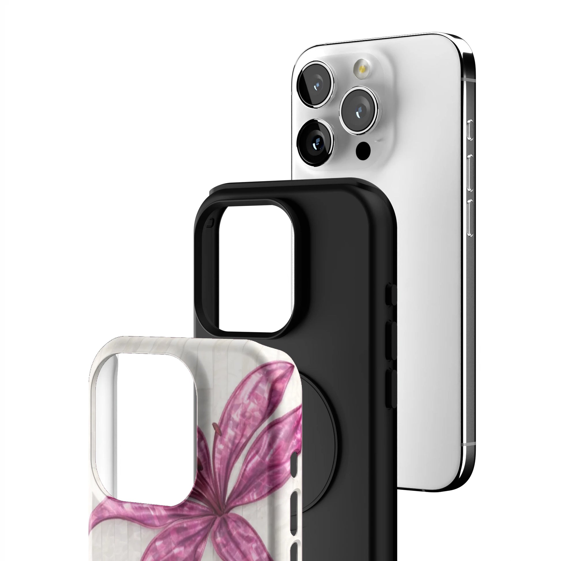 Purple-Floral-Luster-iphone-case-iPhone 15 Pro-3