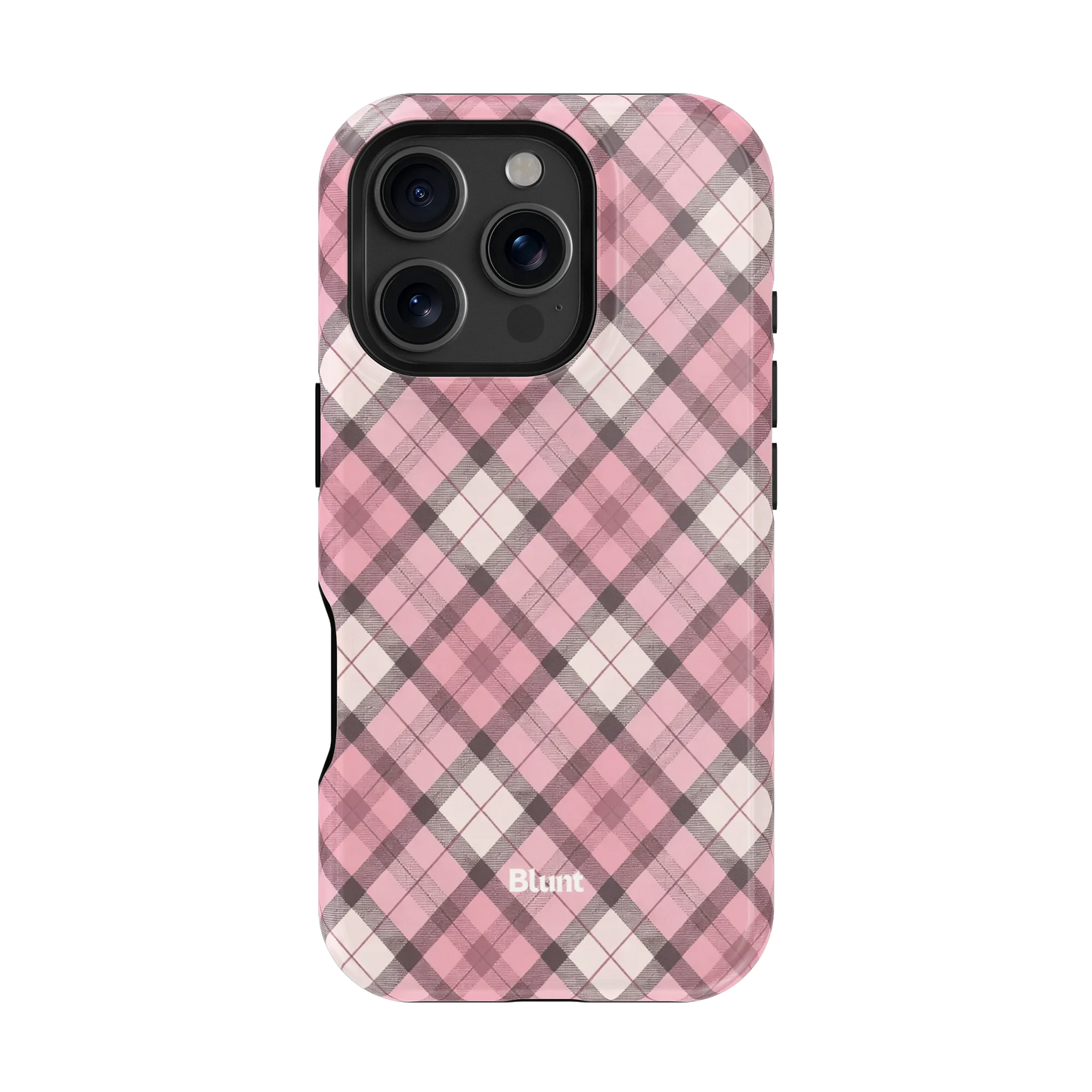 Pink Plaid iPhone Case