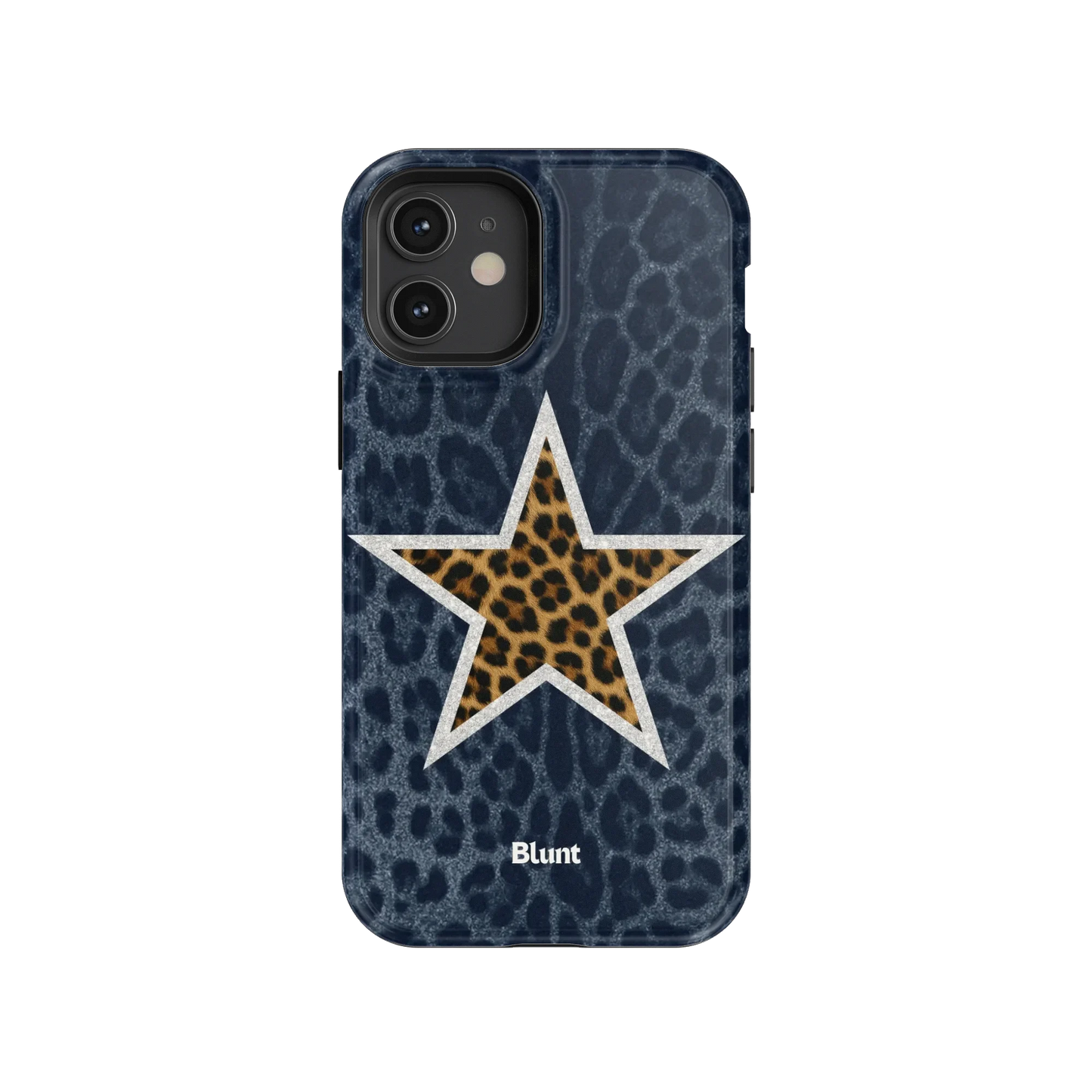 Denim Cheetah Star iPhone Case