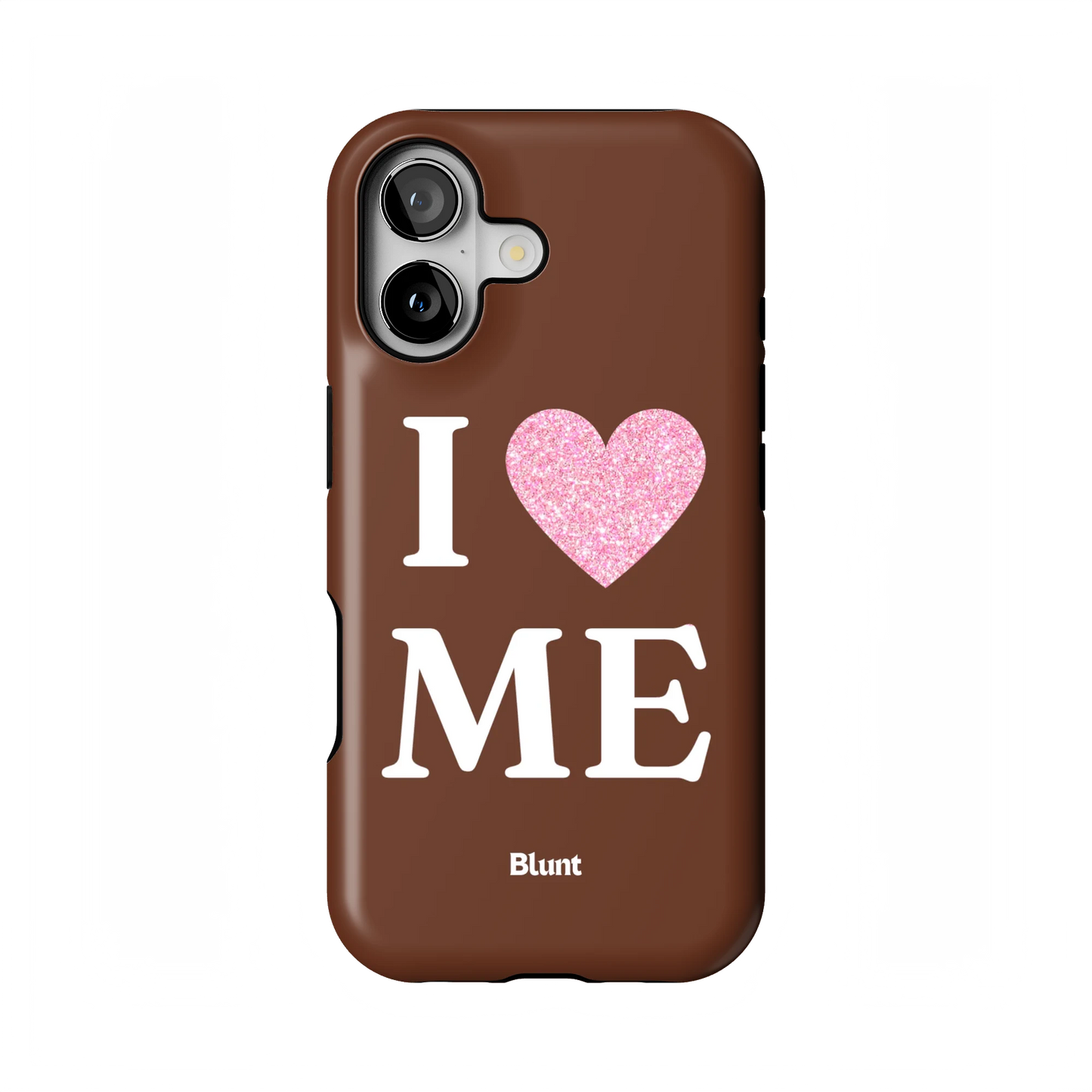 Brown I Love Me iPhone Case