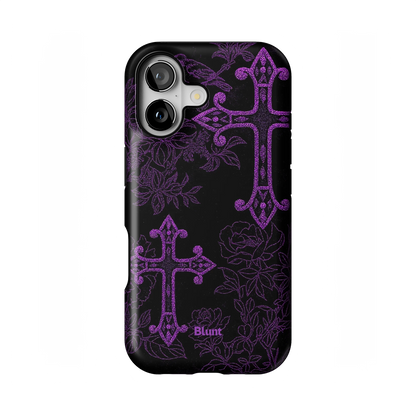 Purple Cross iPhone Case