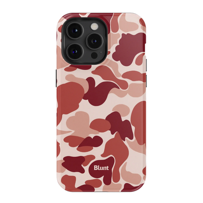 Reddish Camo iPhone Case