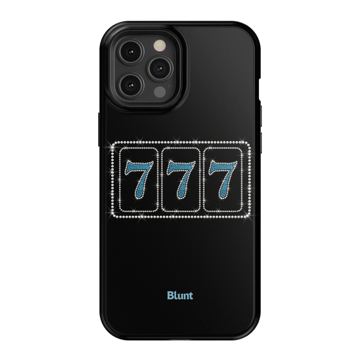 Blue Lucky 777 iPhone Case