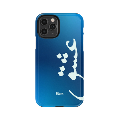 Blue Love iPhone Case
