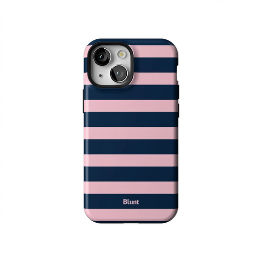 Blueberry-Blush-Stripe-iphone-case-iPhone 13 Mini-1