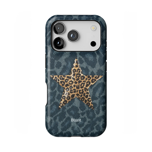Denim Cheetah iPhone Case