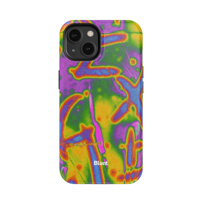 Neon Terrain iPhone Case