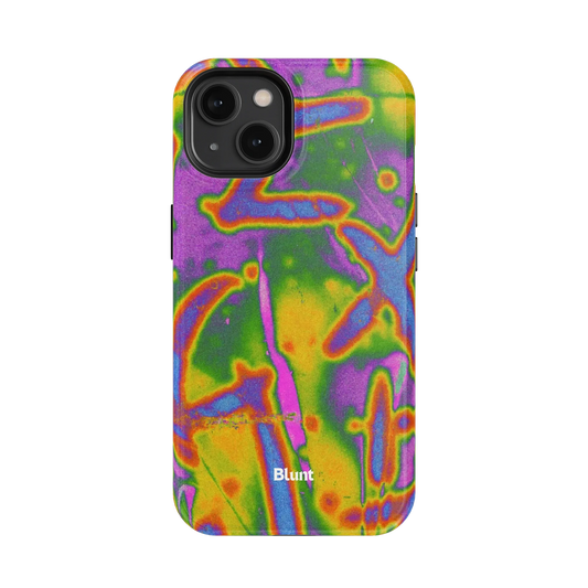 Neon Terrain iPhone Case