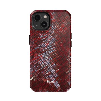 Crimson Scale iPhone Case