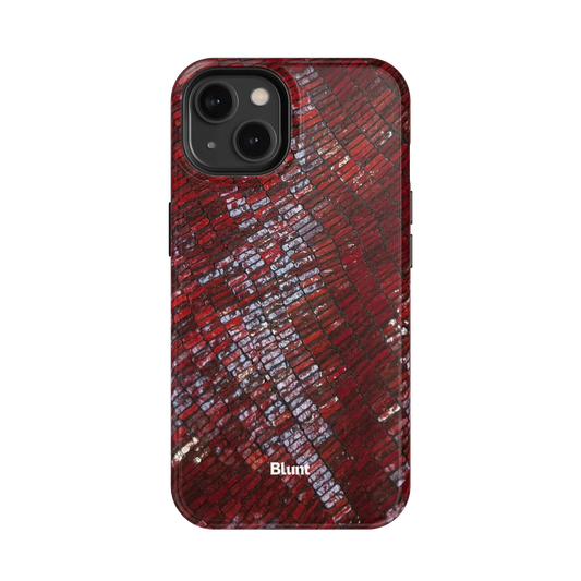 Crimson Scale iPhone Case