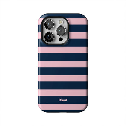 Blueberry-Blush-Stripe-iphone-case-iPhone 15 Pro-1
