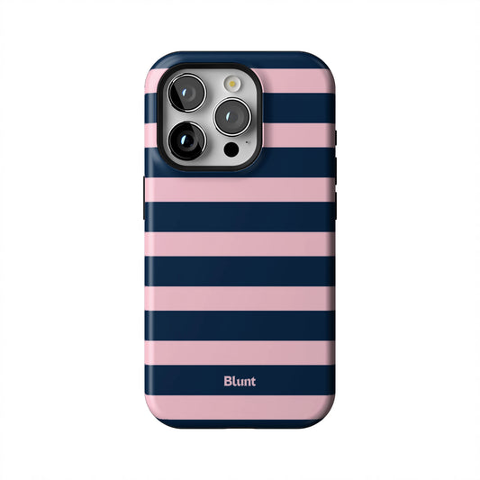 Blueberry-Blush-Stripe-iphone-case-iPhone 15 Pro-1