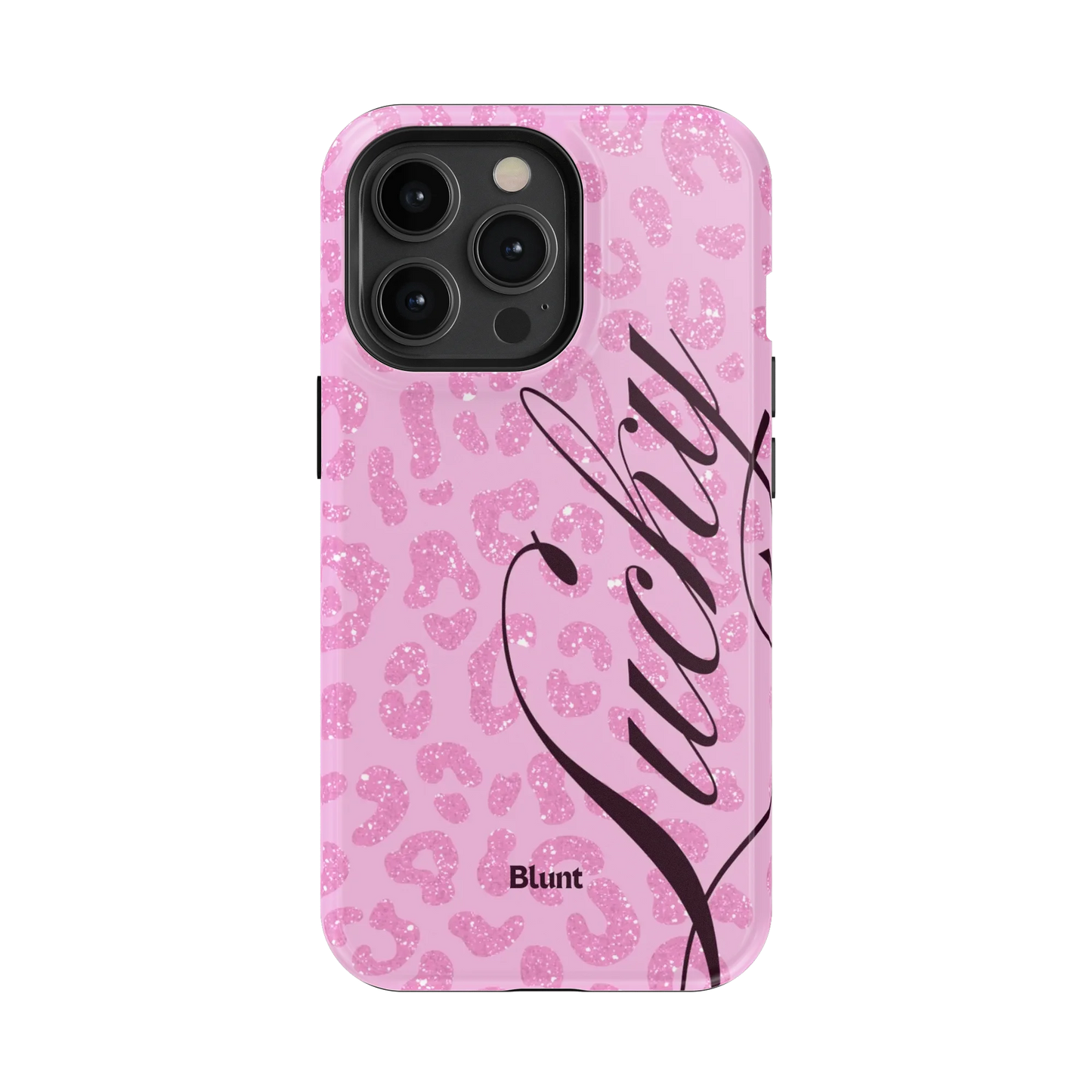 Pink Cheetah Lucky iPhone Case