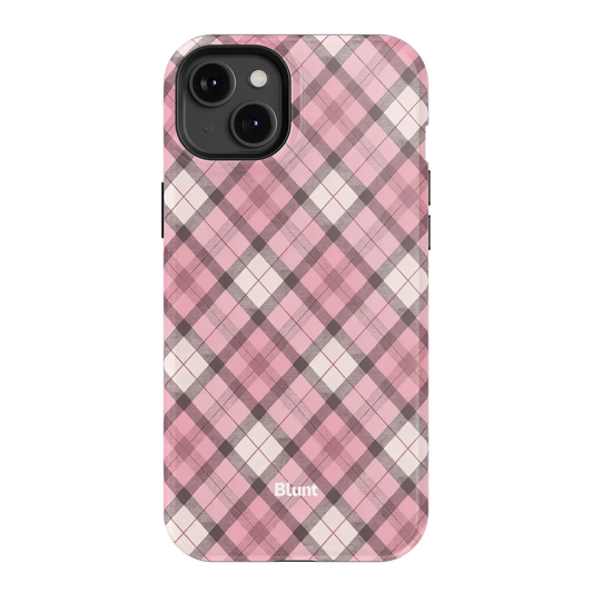 Pink Plaid iPhone Case