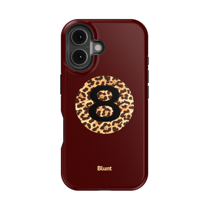 Burgundy Magic 8 iPhone Case