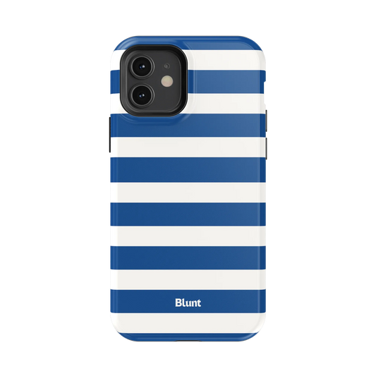 Navy Stripe iPhone Case