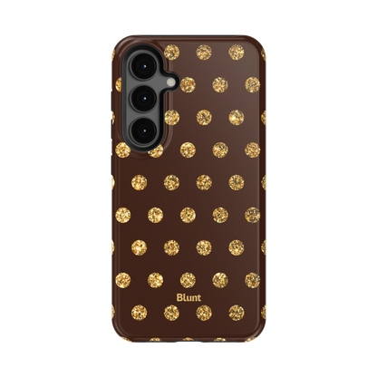 Gold Polka Samsung Case