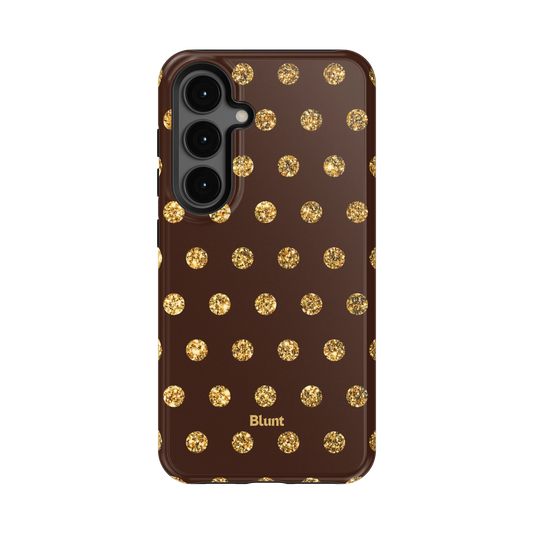 Gold Polka Samsung Case